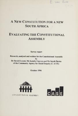 Evaluating the Constitutional Assembly