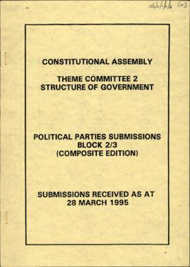 Political parties submissions block 2/3 (composition -edition)