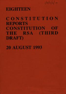 Constitution of the RSA – Third draft