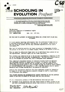 The Schooling in Evolution Project – Why the Right to Autonomy in Reproduction should be a prime ...