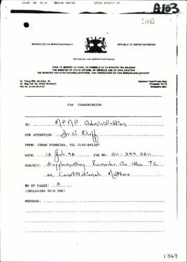 Republic of Bophuthatswana – Supplementary Remarks on Constitutional Matters