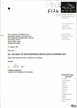 M-Net - Comments on the 5th Draft of the Independent Broadcasting Authority Bill