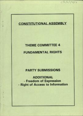 Additional party submissions: Freedom of expression, and Right of access to information