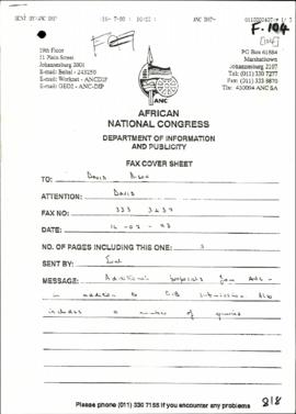 African National Congress - Comments on the IBA Bill