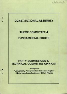 Party submissions and technical committee opinion: 'Everyone', Universally Accepted fundamental r...