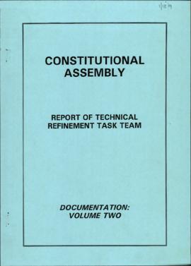 Report of the Technical Refinement Task Team vol 2