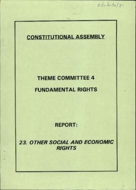 Report: 23. Other social and economic rights