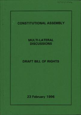 Multilateral discussions. Draft Bill of Rights