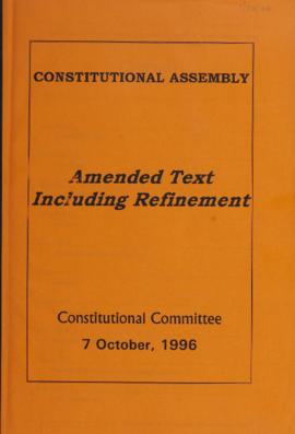 Amended Text Including Refinement: Constitutional Committee