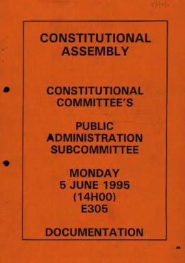 Public Administration Sub-Committee