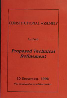 Proposed Technical Refinement( 1st Draft)