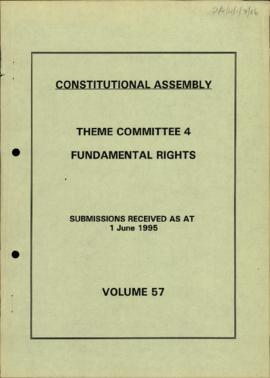 Submissions received as at 1 June 1995: vol. 57