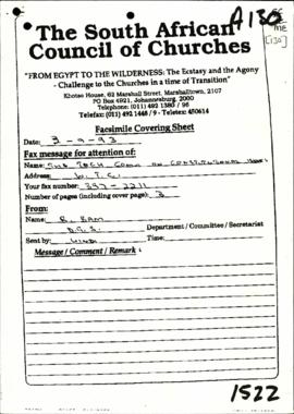 The South African Council of Churches submission on Interim Bill of Rights