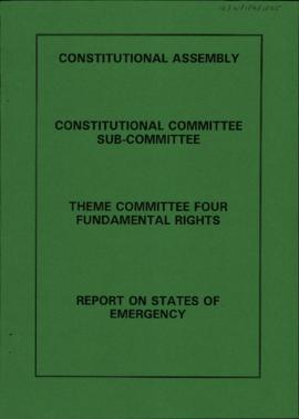 Report on States of Emergency