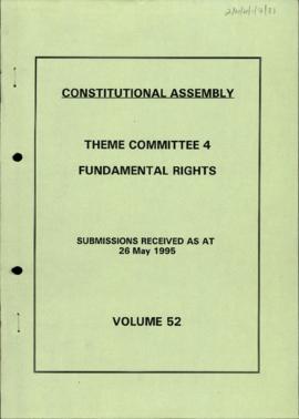 Submissions received as at 26 May 1995: vol. 52