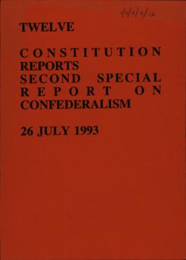 Second special report on confederalism