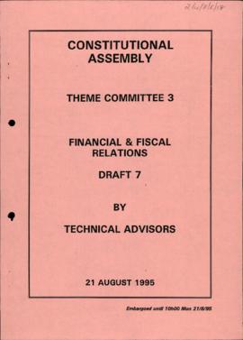 Financial and Fiscal Relations: Draft 7 by Technical Advisors