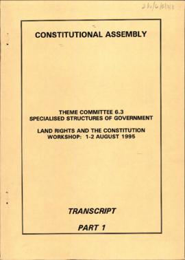 Land Rights and the Constitution Workshop