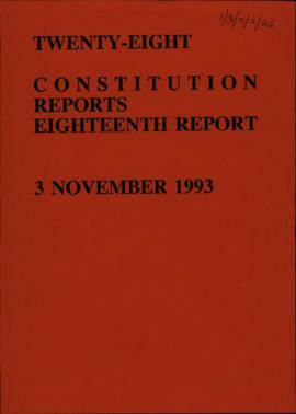 Eighteenth report