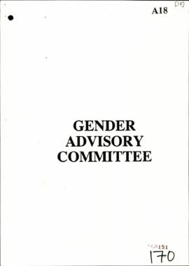 Gender Advisory Committee Report to Codesa