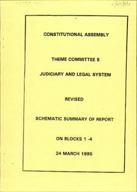 Revised schematic summary of report on blocks 1 - 4