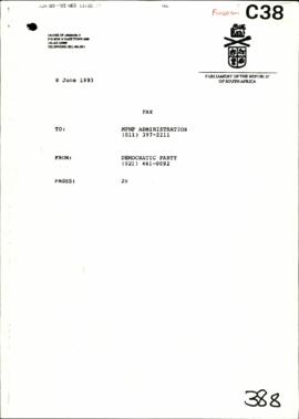 Democratic Party – Preliminary Democratic Party Response to Fourth Progress Report