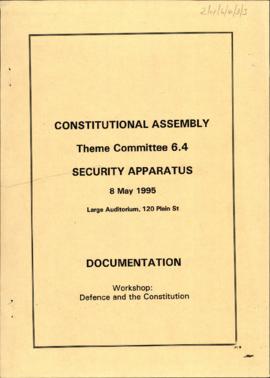 Workshop: Defence and the Constitution