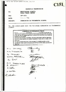 Women’s National Coalition – Submission on Fundamental Rights
