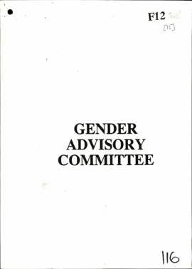Gender Advisory Committee Report to Codesa