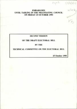 Second version of the draft electoral bill