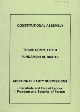 Additional party submissions:  Servitude and forces labour, and Freedom ad security of person