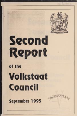 Second report of the Volkstaat Council