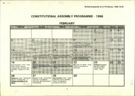 Constitutional Assembly Programme - 1996