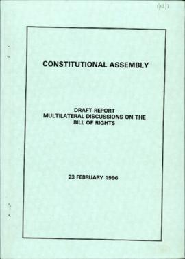 Draft report: Multilateral Discussions on the Bill of Rights