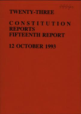 Fifteenth report