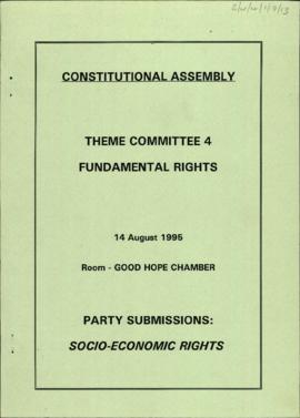 Party submissions on: Socio-economic rights