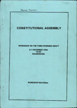 Workshop on the Third Working Draft