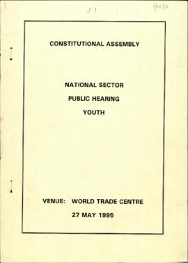 National Sector Public Hearing: Youth