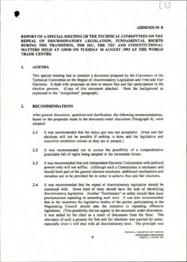 Report on joint meeting