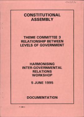 Harmonising Inter-Governmental Relations Workshop