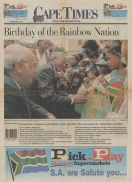 Cape Times: Birthday of the Rainbow Nation