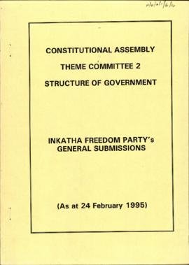 General submissions: Inkatha Freedom Party's