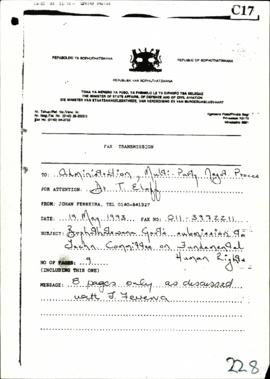 Bophuthatswana – Fundamental Principles Recommended to be Contained in a Constitution