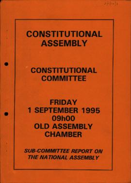 Sub-Committee Report on The National Assembly