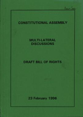 Multilateral Discussions: Draft Bill of Rights