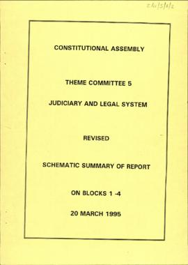 Revised schematic summary of report on
blocks 1 - 4