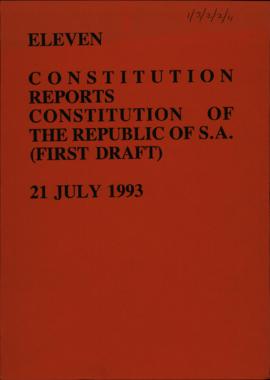 Constitution of the Republic of SA (First draft)