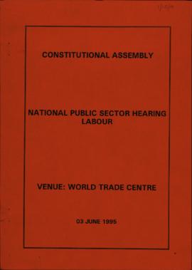 National Sector Public Hearing: Labour