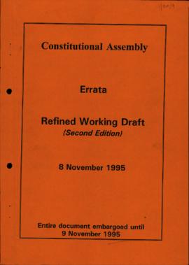 Errata: Refined working draft (Second Edition)