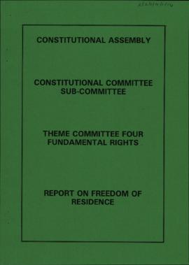 Report on Freedom of Residence